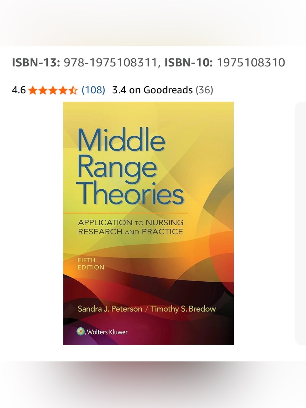 Middle Range Theories. NEW!!! still wrapped in plastic!